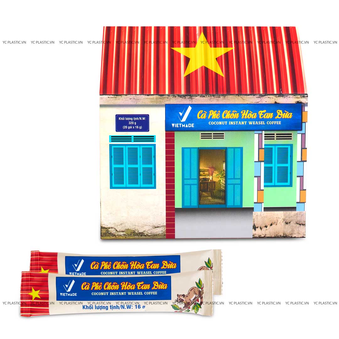 Màng BOPP cà phê hoà tan YC Plastic